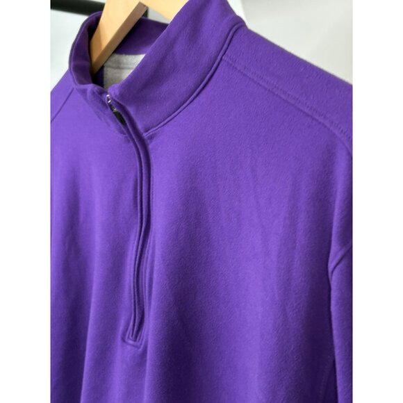 Johnnie-O Brady Microfleece ¼ Zip Men’s M Purple Performance Pullover JMKO1410 - Picture 5 of 14